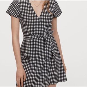 H&M Gingham Wrap Dress